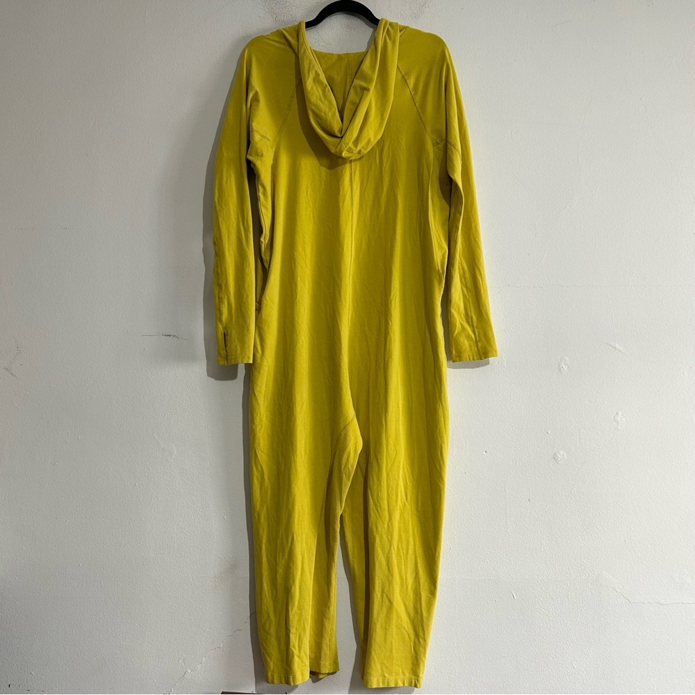 Free People Movement Hot Shot Long Sleeve Jumpsuit One Piece Yellow Small - Picture 7 of 16